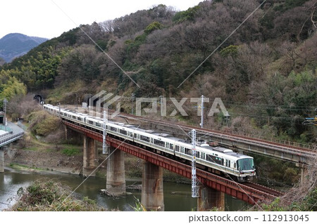 [JR西日本]系列221「大和路快速」（大和線：高田～片上河內/大和河第六大橋） 112913045