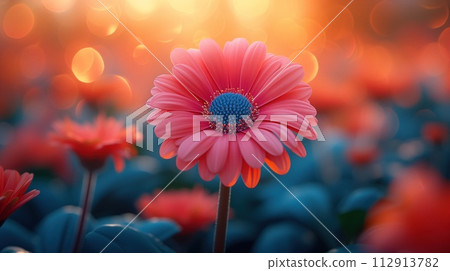 gerbera flower macro plant background 112913782