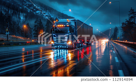 logistics industry road freight transportation 112914894