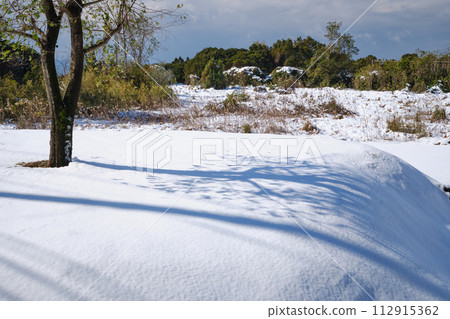 被雪覆蓋的山地景觀 被雪覆蓋的山地景觀 112915362