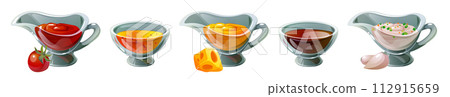 Dip sauce in glass bowl with ingredients. Dip sauce in glass bowl with ingredients. 112915659