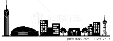 Hakata silhouette (transparent) Hakata silhouette (transparent) 112917393