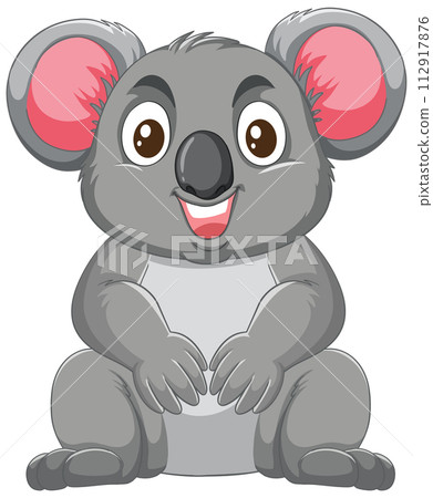 Cheerful Koala Cartoon Character 112917876