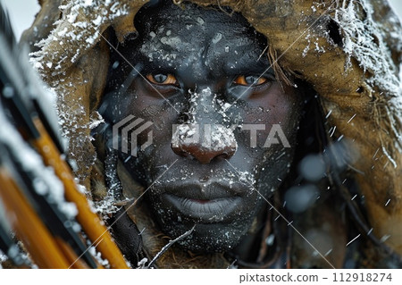 Natives aborigines: mesmerizing portrayal of indigenous cultures, traditions, heritage captured in evocative images, celebrating richness of ancient rituals, diverse lifestyles, tribal communities. 112918274