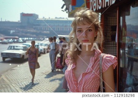 Ussr people 1980s: everyday lives, culture, and societal dynamics of Soviet russia citizens during a pivotal historical era marked by political shifts, cultural trends 112918298