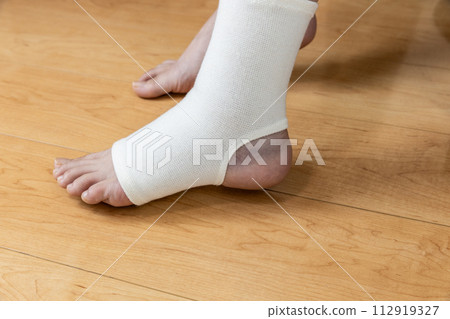 My left ankle sprained and threw a supporter on it. My left ankle sprained and threw a supporter on it. 112919327
