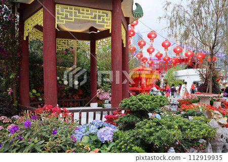 theme Floral Joy Around Tow, HK Flower Show March 15 2024 112919935