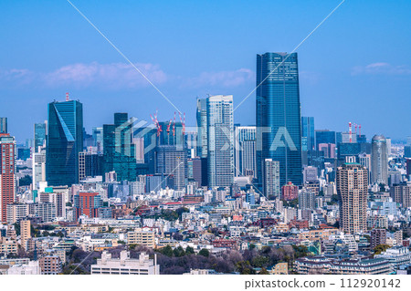 日本東京城市景觀 東京城市景觀。麻布台之丘等景觀 112920142