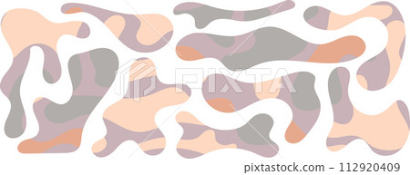 Freeform blob shapes. Abstracts amoeba shapes, freeform organic elements. 112920409