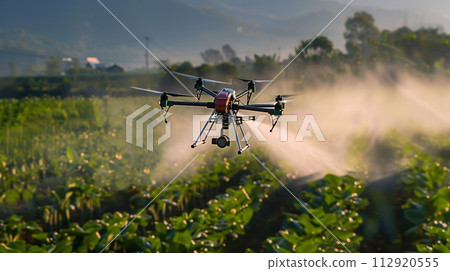 Drones for precision chemical spraying, Agricultural technology. 112920555