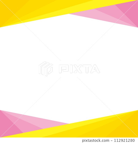 Frame geometric pattern triangle white space 112921280