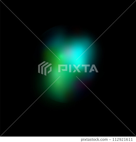 Green-blue nebula glow vector illustration 112921611