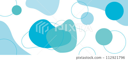 淺藍色流體形狀背景 112921796