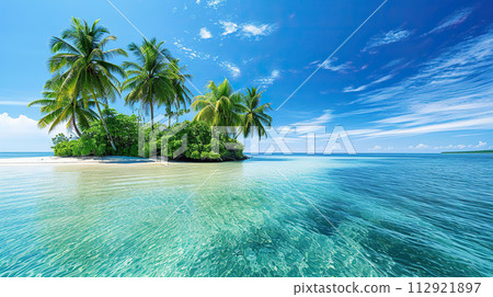 sea, coconut, beach 112921897