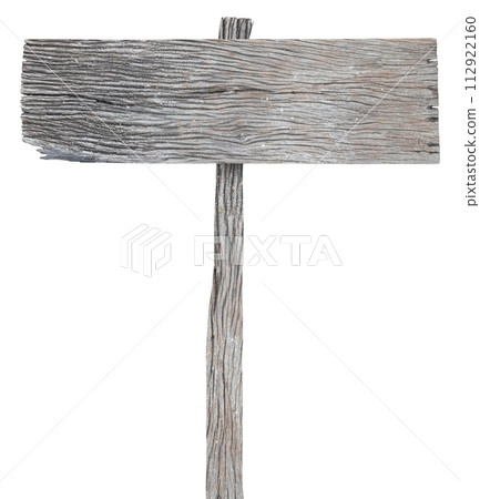 Old wooden sign isolated on white background Old wooden sign isolated on white background 112922160