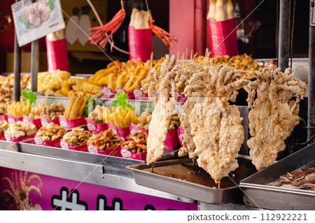 Taiwan Street Food Stall Fried Squid Squid 112922221