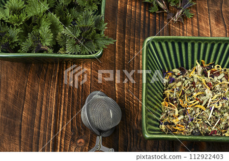 Herbal tea with stinging nettle. 112922403