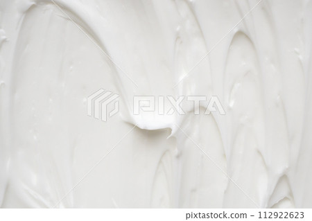 White lotion beauty skincare cream texture cosmetic product background White lotion beauty skincare cream texture cosmetic product background 112922623