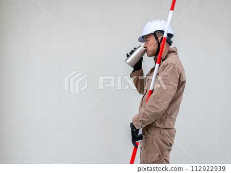 On-site worker hydrating between tasks On-site worker hydrating between tasks 112922939