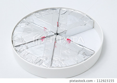 Cheese, dairy products, aluminum, food, individually packaged, milk, perishables, living things Cheese, dairy products, aluminum, food, individually packaged, milk, perishables, living things 112923155