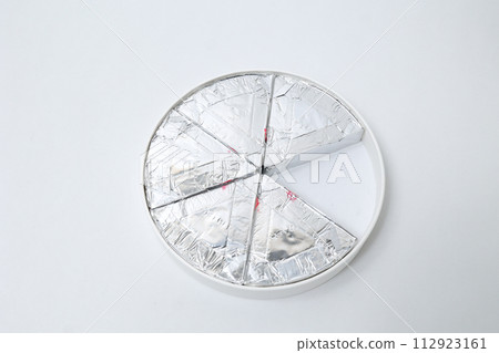 Cheese, dairy products, aluminum, food, individually packaged, milk, perishables, living things Cheese, dairy products, aluminum, food, individually packaged, milk, perishables, living things 112923161