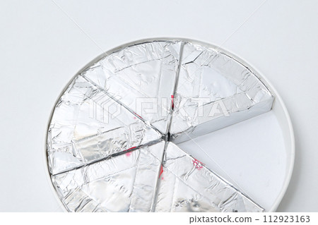 Cheese, dairy products, aluminum, food, individually packaged, milk, perishables, living things 112923163