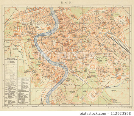 20世紀初世界地圖羅馬 112923598
