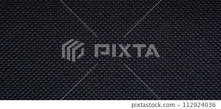 Black fabric texture pattern background 112924036