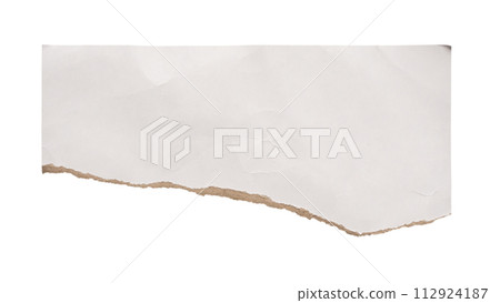 piece of white paper tear isolated on white background 112924187