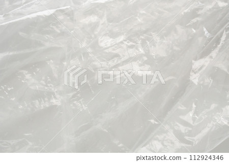 transparent plastic bag texture on white background transparent plastic bag texture on white background 112924346