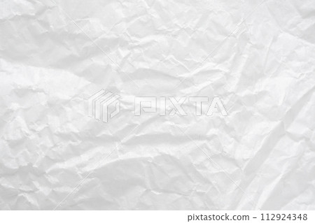 Abstract white crumpled and creased recycle paper texture background Abstract white crumpled and creased recycle paper texture background 112924348