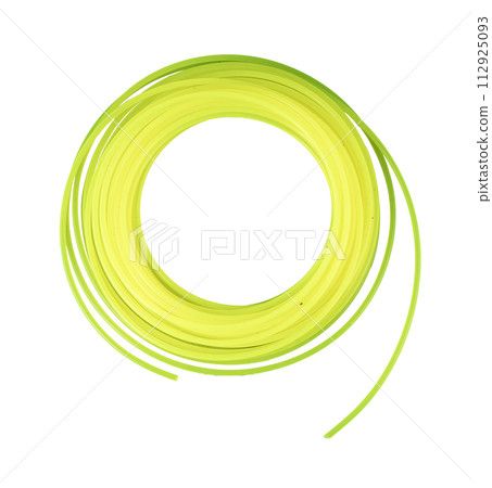 a skein of yellow brush cutter thread 112925093