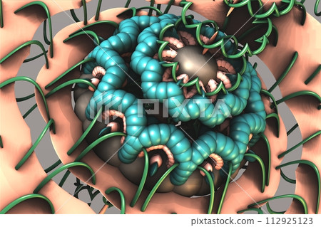3D illustration artwork of virtual scenery 3D illustration artwork of virtual scenery 112925123