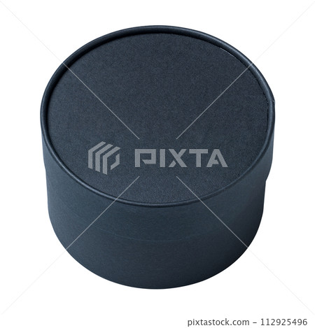Transparent background PNG/Round box, round carton, circle box, cylindrical gift box | Package | Black 112925496