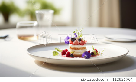 Colorful Vegetable Salad with Edible Flowers Colorful Vegetable Salad with Edible Flowers 112925704