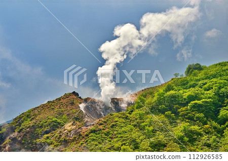 北海道登別地獄谷風景 112926585