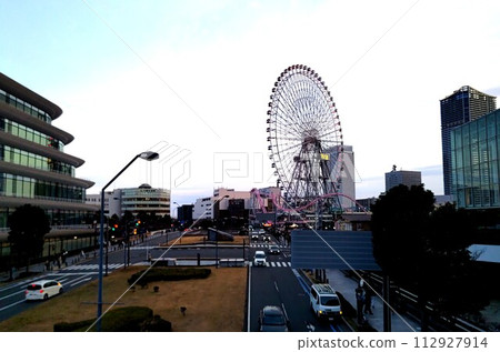 橫濱港未來 21 橫濱市西區至中區 美麗的海濱風景中的歷史建築, 橫濱港未來 21 橫濱市西區至中區 美麗的海濱風景中的歷史建築, 112927914