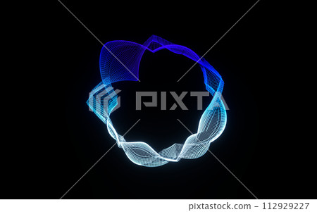 Futuristic colorful sphere of lines. Network connection big data. Abstract technology background. Place for text. 3d rendering. Futuristic colorful sphere of lines. Network connection big data. Abstract technology background. Place for text. 3d rendering. 112929227