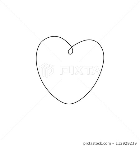 Hand drawn heart. Doodle heart isolated on white background. Vector illustration. Hand drawn heart. Doodle heart isolated on white background. Vector illustration. 112929239