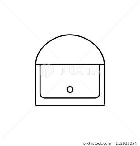Handbag icon, Simple filled woman bag accessory. handle, female Fashion bag. Vector illustration on white background. EPS 10. 112929254