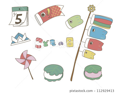 Children's Day illustration set Children's Day illustration set 112929413
