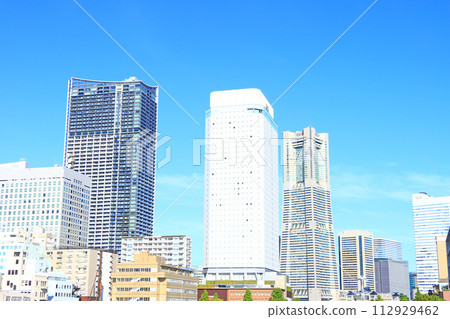 Yokohama Landmark Tower and surrounding scenery, Yokohama City, Kanagawa Prefecture Yokohama Landmark Tower and surrounding scenery, Yokohama City, Kanagawa Prefecture 112929462