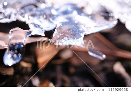 Melting ice image material 112929668