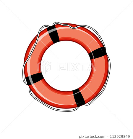 belt lifebuoy cartoon vector illustration belt lifebuoy cartoon vector illustration 112929849