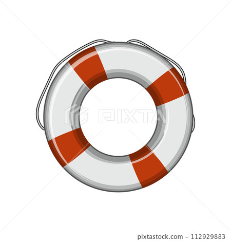 lifesaver lifebuoy cartoon vector illustration 112929883