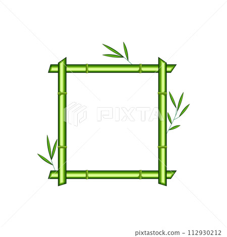 banner bamboo frame cartoon vector illustration banner bamboo frame cartoon vector illustration 112930212