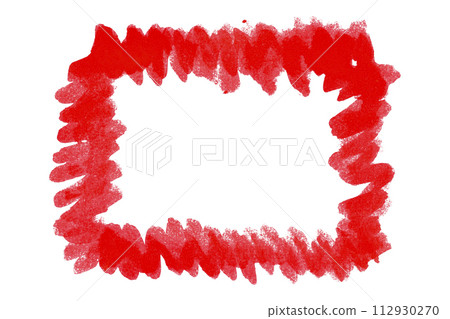 Red frame isolated on white background Red frame isolated on white background 112930270