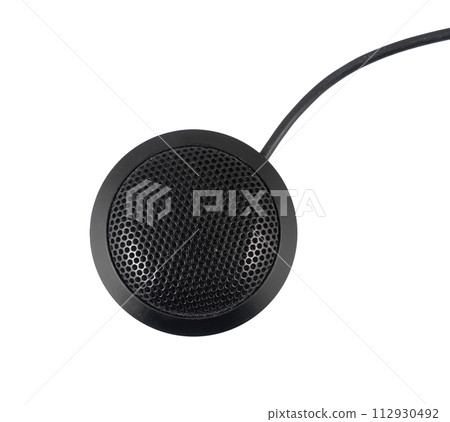 an external microphone isolated an external microphone isolated 112930492