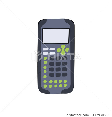 finance graphing calculator cartoon vector illustration 112930696