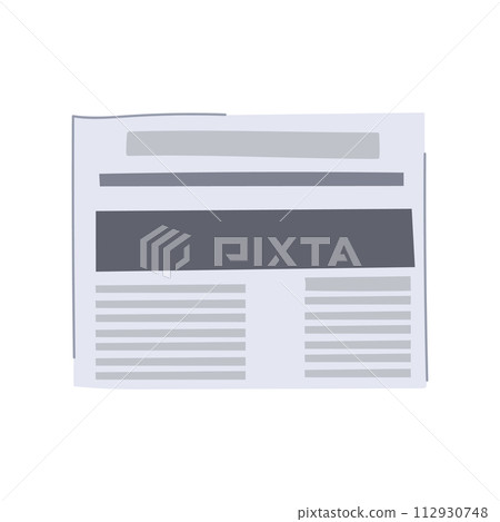 layout financial newspaper cartoon vector illustration layout financial newspaper cartoon vector illustration 112930748